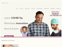 Tablet Screenshot of besthairtransplantindia.com